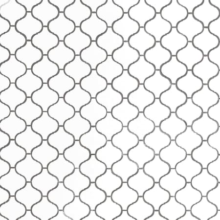 Msi Retro Bianco Arabesque 10.63 In. X 8.84 In. X 6Mm Glazed Porcelain Mesh-Mounted Mosaic Tile, 15PK ZOR-MD-0236